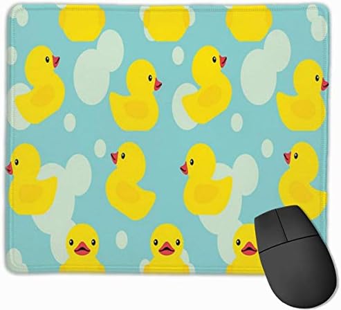 Rubber Ducky Personalized Design Mouse Pad Gaming Mouse Pad with Stitched Edges Mousepads, Non-Slip Rubber Base, 9.8x12 Inch, 3mm Thick - Best Gift Idea