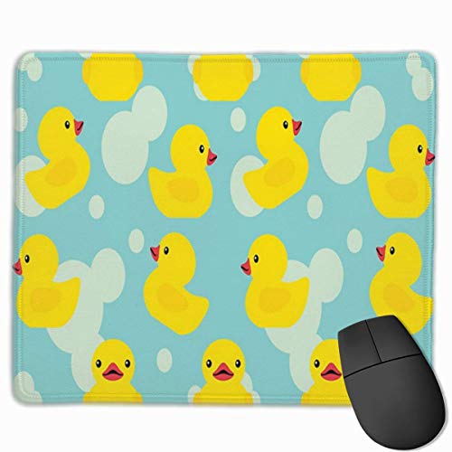 Rubber Ducky Personalized Design Mouse Pad Gaming Mouse Pad with Stitched Edges Mousepads, Non-Slip Rubber Base, 9.8x12 Inch, 3mm Thick - Best Gift Idea