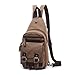 Produktbild Herrenrucksack Männer / frauen Rucksack Wasserdichte Retro Reißverschluss Leinwand Dual Zweck Brusttasche Bergsteigen Camping Outdoor Wandern einkaufen Camping im Freien und geeignet für 16-Zoll-Lapto
