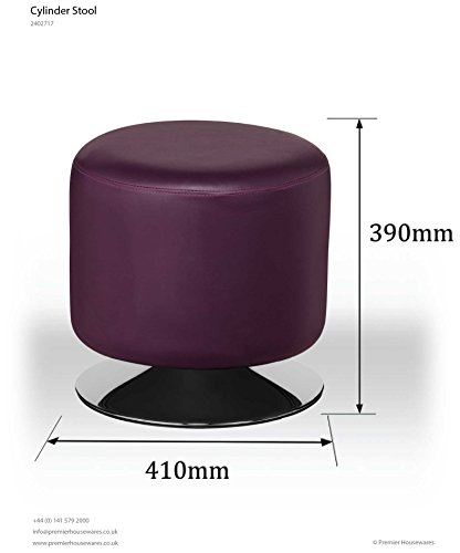 Premier Housewares Cylinder Stool - Purple