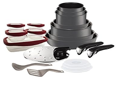 Tefal L6589903 Set de poêles et casseroles - Ingenio 5 Performance Gris 20 Pièces - Tous feux dont induction