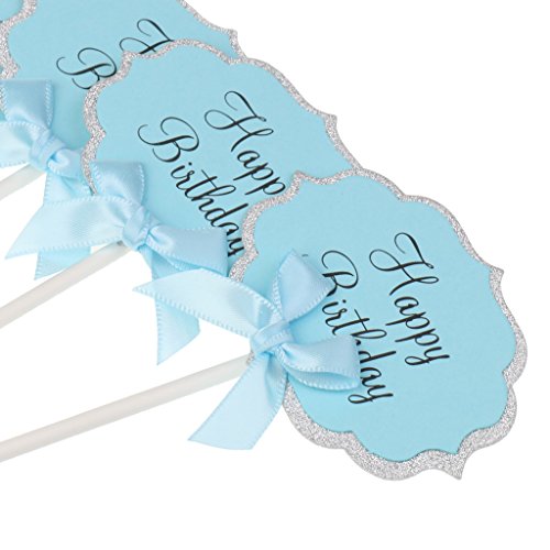 MagiDeal Papier Cupcake Picks Zahnstocher Partei Kuchen Cocktail Dekor, 10 Stück/Set - 8