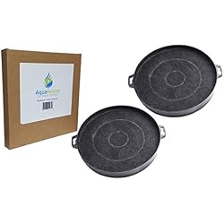 AquaHouse CHF02F Lot de 2 filtres à charbon pour hotte FAR, Fagor, Faure et diverses marques de filtres pour hotte 210 mm