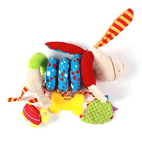HENGSONG Bunt Babyspielzeug Kleinkindspielzeug Plüschtiere Kinderwagenkette Spirale Spielzeug für Babyschale Kinderwagen Kinderbetten - 3
