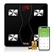 Price comparison product image iTeknic Body Fat Scale, 11 Health Measurements Digital Bluetooth Bathroom Weight Monitor with Larger LED Display and Tempered Glass Surface, Smartphone APP, FDA Approved, 180kg/397lb