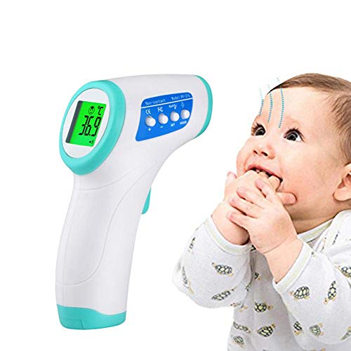 Preisvergleich Produktbild HEIRAO Baby-Thermometer, elektronisches berührungsloses Infrarot-Thermometer für Körper, Lebensmittel und andere Objekte, sofortiges Lesen, LED-Anzeige