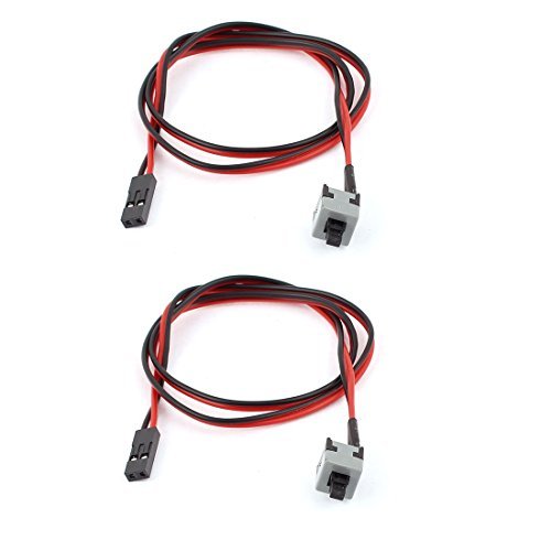 ATX PC Computer Motherboard Switch On / Off / Reset-Stromkabel 2Pcs