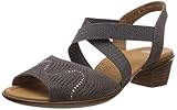 Erwachsene ARA Damen Lugano 1235764 Riemchensandalen, Grau (Street 05), 37 EU