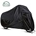Produktbild Motorradabdeckung, LATTCURE Motorrad Abdeckplane Winterfest Wasserdicht Motorradgarage 190T Abdeckplane Schutzhülle - 245 * 105 * 125cm, Schwarz (245 * 105 * 125)
