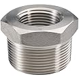 VICTAC Bushing Adaptor connector reducing bush Nipple for Pipe Chrome Plated 3/4 Male x 1/2 Female BSP Thread for pipe Connection Male-Female | Outer Diameter 3/4" | Inner Diameter 1/2"