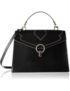 Tosca Blu Damen Casino' Royale Henkeltasche, Schwarz (Black), 13x23.5x33 cm