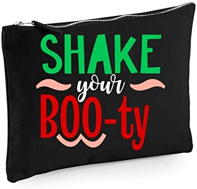 Shake Your Boo-Ty Halloween Statement Make Up Bag - Cosmetic Flat Canvas Case
