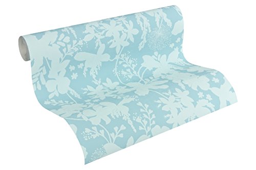 Oilily Home Tapete Oilily Atelier, florale Mustertapete, blau, 302742 - 2