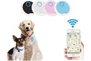 DINGLONG FLIGATTO Anti Perdu Collier GPS Chats Localisateur, Traceur GPS Chien, Animaux domestiques Chien Chat véhicules Enfants âgées Mini SOS Outdoor Navigation GPS localisation. (Blanche)