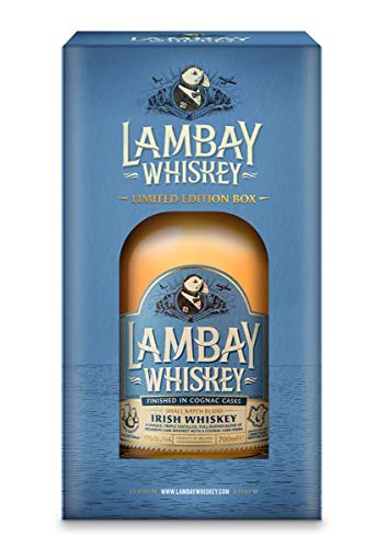 Lambay Irish Whiskey - Small Batch Blend - Coffret Edition Limitée - 43° 70cl - Triple Distillation Fruité Non tourbé