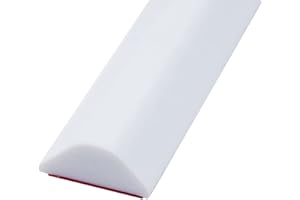 TAOQILE Barrera de Ducha y Sistema de Retención de Agua, Umbral de Ducha Plegable, Umbral de Ducha de Baño y Cocina de Lmpermeable Autoadhesiva Mantiene el Agua Dentro del Umbral (50cm,Blanco)