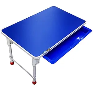 EVAN Folding MultipurposeTable with Drawer for Kids & Adult for Home & Office (Size 52cm x 36 cm x 26 cm)(Multi Color)