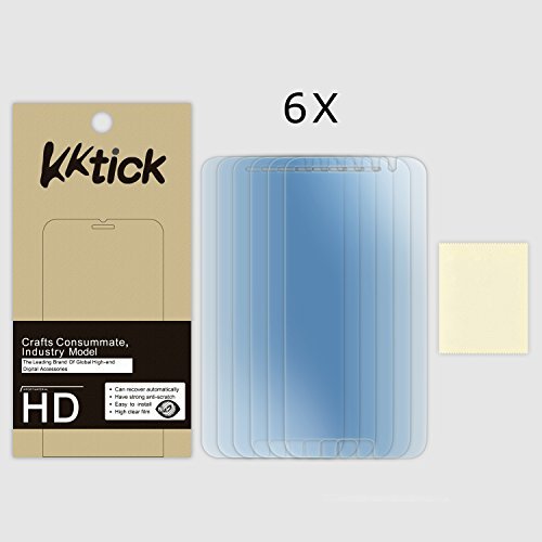 HTC One A9 Schutzfolien, KKtick [Hoch Definition Klar] Transparent Anti-Blase und Anti-Fingerabdruck Folien Schutzfolien Nicht-Klebrig Rückstand Screen Protector für HTC One A9(6 Pack) - 3