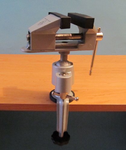 Mini Schraubstock drehbar um 360° mit Drehbarer Kopf in „Hoher Qualität“ - 4