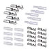 Produktbild beler 50 Sets Universal 4mm Male Female Bullet Wire Terminal Crimp Butt Connector Isolierte Abdeckung