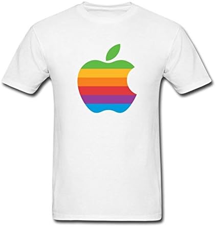 Spend freely Men's Rainbow Apple Logo T-shirt
