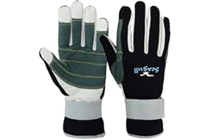 AZURE Seagull Neoprene Sports Gloves, Sailing, Boating, Yachting with Strong Amara Palm Anti-Slip Grip for Boating, Kayaking, Canoeing, All Water Sports,Mountain Biking, Cycling