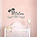 Produktbild PAWANG Kids Room Decor Personalized Name Wall Decals Minnie Mouse Bow Wall Sticker Custom Girl Name Vinyl Wallpaper Vinyl Art  72 * 42cm