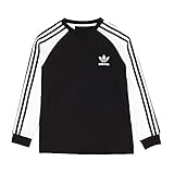 3Stripes Ls (Dv2900) adidas 3STRIPES LS Camiseta, Unisex niños, Negro/Blanco, 152 (11/12 años)
