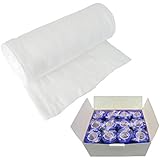 Sparpaket Bandagierwatte / Verbandwatte 40cm + 12 Haftbandagen 10cm blau