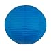 Produktbild Takoy 10 Stück Papier Laterne 40cm blau Party Lampion rund Lampenschirm