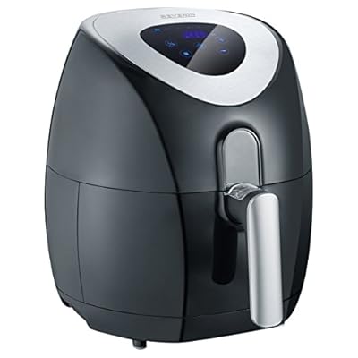 Severin Fr 2430 Heiluftfritteuse Mit 6 Automatik Programmeninnovative Heiluft Technologie Fr Vielseitige Ergebnisse 32 Liters Schwarz Edelstahl