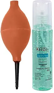 7Q7 100ml Cleaning Gel for Mobile Phone, LCD Screens with Rubber Air Pump Cleaner Dust Blower for Keyboard, Watches, Key Board, Computer, CPU etc