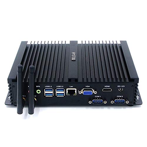 Intel nuc, Intel Core™ i5-7200U, PC de Escritorio,Mini PC, Mini PC sin Ventilador，HDMI, VGA, LAN, 2 * RS232, 4USB3.0, 3USB2.0, Wi-Fi, Bluetooth 4.2, Windows 10（OEM No Key(8GB RAM / 256GB SSD)