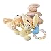 Bed Stroller, YIFAN Soft Infant Babyplay Twisty Curly Activity Spiral Bed Stroller Plush Toy Set Hanging Bell Crib Rattle Toy - Bear