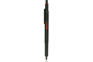 rOtring 600 stylo bille | pointe moyenne | encre noire | corps vert | rechargeable
