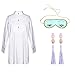 Produktbild Audrey Hepburn Frühstück bei Tiffany der komplette Schlaf Set Holly Golightly Kostüm Schlafmaske, Ohrstöpsel und Smoking Schlaf Shirt, (Original)