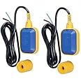 OCEAN STAR Float Level Switch | Float Switch Fluid Level Controller Wired Magnestic Sensor Square Head Float Switch Water Level Controller WLC Cable Floaty (3 m, Medium, Blue and Yellow)-Pack of 2