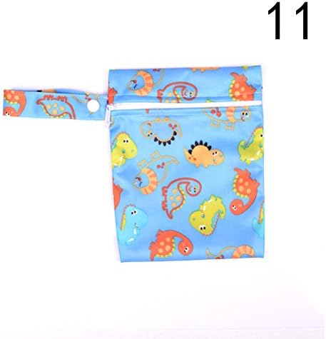 Wet and Dry Baby Bag,Waterproof Resuable Infant Diaper Bag Oranizer Pouch Pocket Bag,5.90Inch x 7.87Inch