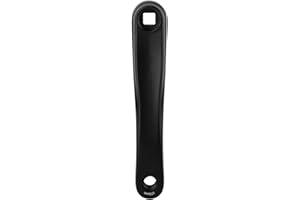 FRDHEE Braccio Manovella Bici 170mm, Manovella da Braccio in Lega di Alluminio a velocità Singola Sinistra per MTB Bici da Strada(Buco Nero Quadrato)