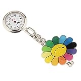 Reloj de moda de la enfermera, reloj de mesa colgante importación de relojes de movimiento, superficie de concha blanca luminosa.