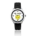 Price comparison product image ZOOMEVERYDAY® ( L259 ) Mr. Happy ( Mr. Men and Little Miss ) Leather Strap Wrist Watch