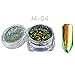 Switchali 6 Colors Powder Flakes Nail Bling Mirror Shimmer Powder Nail Art Glitter Decora (D)