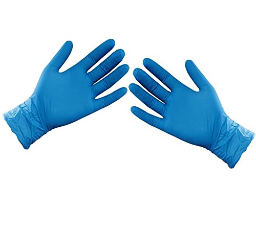 ASC - Guantes desechables de nitrilo, tamaño XL, sin polvo ni látex, 100 guantes (50 pares)
