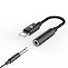 Produktbild iphone 7/7plus Lightning 3.5mm Kopfhöre adapter,wofalo 3.5mm jack adapter Female Audio Kopfhöreranschluss kompatibel 10.3 und mehr systerm (Schwarz)