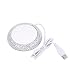 Produktbild USB Holzmaserung Tasse Wärmer Heat Beverage Mug Matte Büro Tee Kaffee Heizung Pad(White Porcelain Pattern)