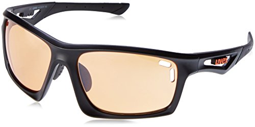 UVEX S5308682116 Sportsonnenbrille sportstyle 700 black mat/litemirror orange (S1)