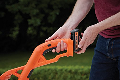 Black + Decker 18V 1.5Ah Rasentrimmer, AFS Reflex Fadenverlängerung, inkl. Akku und Ladegerät, 25cm Schnittbreite, ST1823, schwarz orange - 7