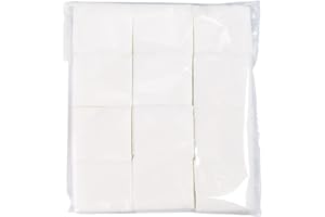 VASANA 1200 Stück Baumwolle Make-up Entferner Quadratische Pads für Schönheitssalon Tattoos Effektive Kosmetik Baumwolle Quadrate Nagellack Tücher