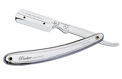 Shark Parker 31R Rasoir Inoxydable à Simple Tranchant + 5 Lames Inoxydables