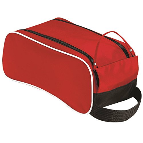 Preisvergleich Produktbild Quadra Teamwear Schuhbeutel - Black / Classic Red / White
